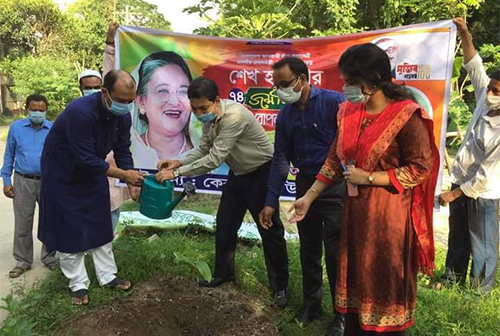 প্রধানমন্ত্রীর জন্মদিন উপলক্ষে কেরানীগঞ্জ উপজেলা প্রশাসনের বৃক্ষরোপণ 