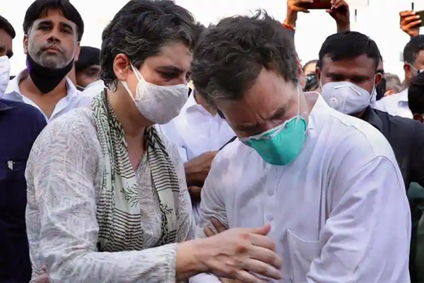 রাহুল ও প্রিয়াঙ্কা গান্ধী আটক