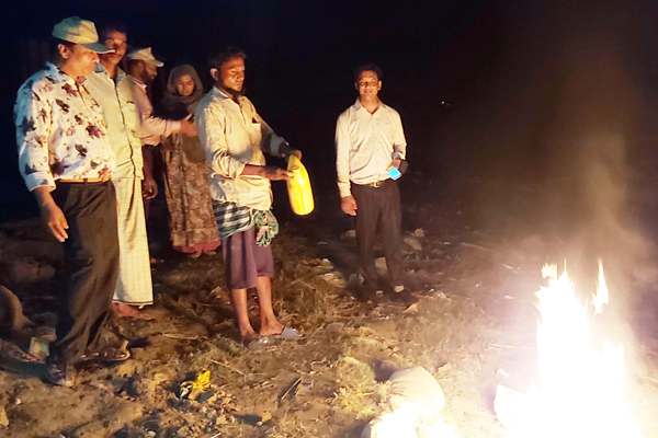 চরভদ্রাসনে ৩০ হাজার মিটার কারেন্ট জাল ধ্বংস


