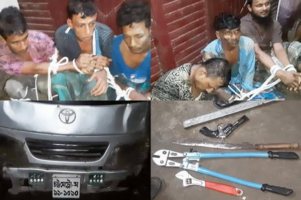 লাকসামে ডাকাতির প্রস্তুতিকালে ৬ ডাকাত আটক