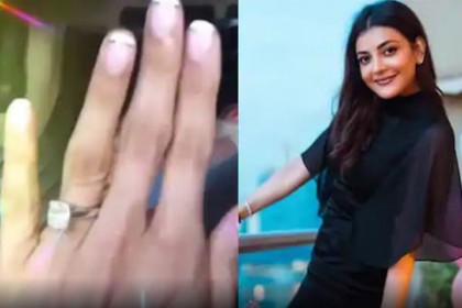 বাগদানের আংটি দেখালেন কাজল