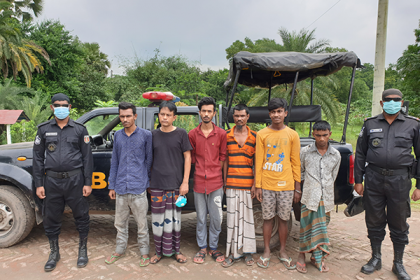 গাজীপুরে ৬ জন মাদক ব্যবসায়ী গ্রেফতার 

