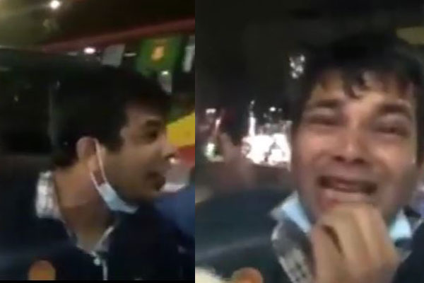 গাড়ি থেকে নেমে নৌবাহিনীর কর্মকর্তাকে মারধর (ভিডিও)