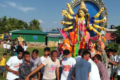খাগড়াছড়িতে ৬৫ পূজামণ্ডপের প্রতিমা বিসর্জন


