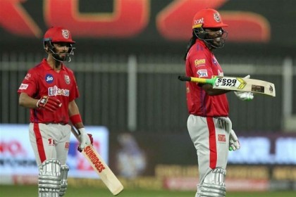 গেইলের ব্যাটিং তাণ্ডবে টানা পঞ্চম জয় পাঞ্জাবের