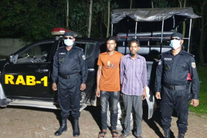 গাজীপুরে ৩০ কেজি গাঁজাসহ আটক ২, কাভার্ডভ্যান জব্দ