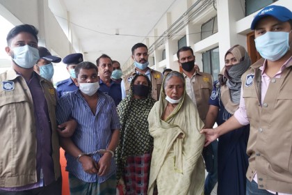 কটিয়াদীতে তিনজনকে হত্যা করে মাটিচাপা, তিন আসামি রিমান্ডে