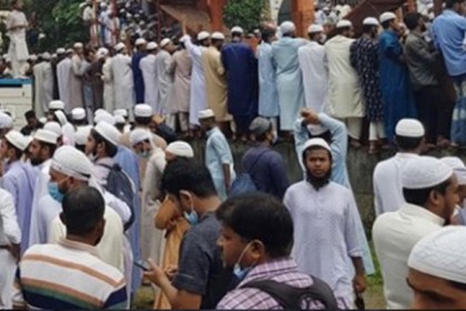 রাজধানীতে হেফাজতের ফ্রান্সবিরোধী সমাবেশ, দূতাবাস বন্ধের দাবি