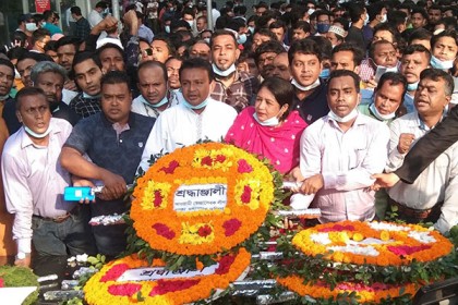 জেল হত্যা দিবসে মহানগর দক্ষিণ স্বেচ্ছাসেবক লীগের শ্রদ্ধাঞ্জলি