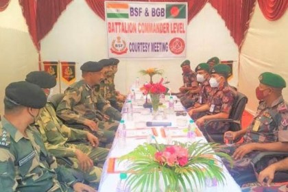 কুড়িগ্রামে বিজিবি-বিএসএফ পতাকা বৈঠক
