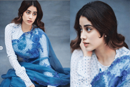 ৫০ দশকের লুকে নজর কাড়লেন শ্রীদেবী কন্যা