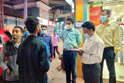 শ্রীমঙ্গলে মাস্ক না পরায় জরিমানা