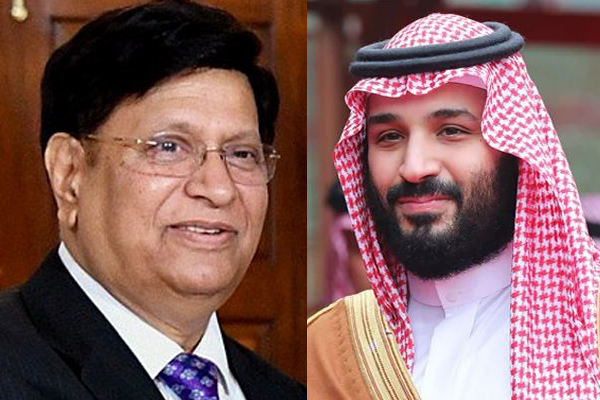 সৌদি যুবরাজ সালমানকে মুজিববর্ষ উদযাপনে আমন্ত্রণ