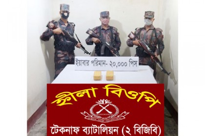 টেকনাফে বিজিবির অভিযানে ইয়াবা উদ্ধার 