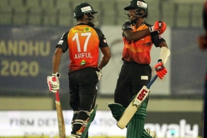 শেষ ওভারে আরিফুলের ৪ ছক্কায় দুর্দান্ত জয় খুলনার
