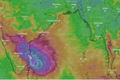 সন্ধ্যায় ভারতে আঘাত হানবে ঘূর্ণিঝড় ‘নিভার’