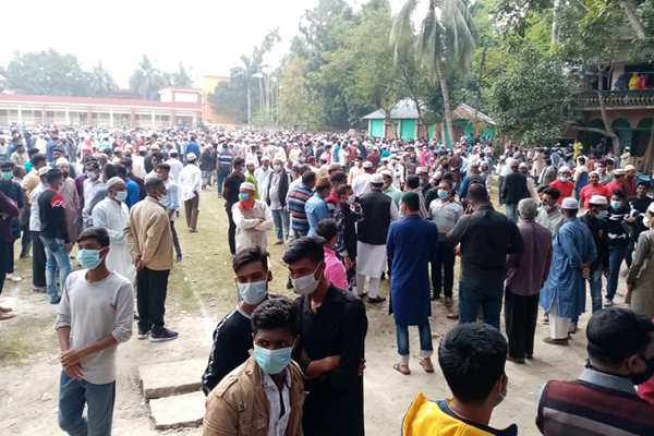 নড়াইল পৌর মেয়রের দাফন সম্পন্ন