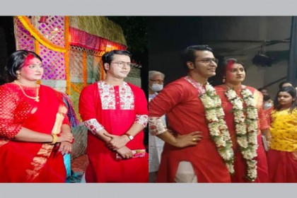 বিয়ে সেরে ফেললেন অনির্বাণ–মধুরিমা