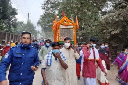 কান্তজিউ বিগ্রহকে কান্তজিউ মন্দিরে স্থানান্তর