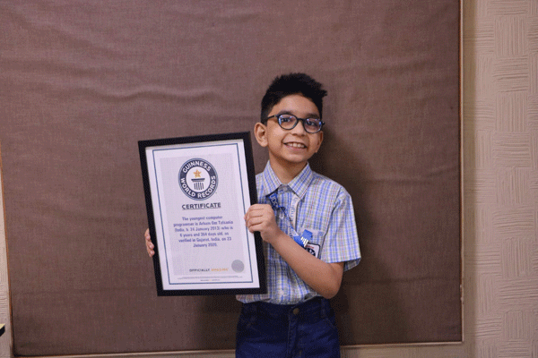 ছয় বছর বয়সেই গিনেস বুকে