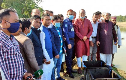 বিশ্বনাথে সুরমা নদীর তীর সংরক্ষণ প্রকল্পের উদ্বোধন