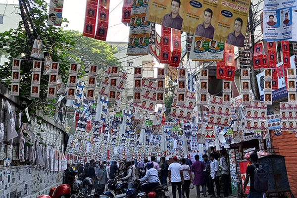 ডিআরইউতে ভোটগ্রহণ চলছে