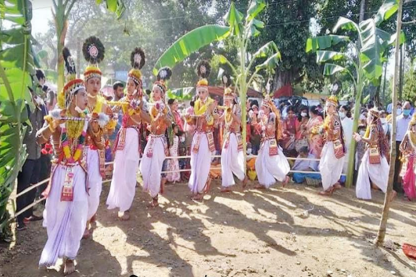 মৌলভীবাজারে মনিপুরীদের মহারাস উৎসব শুরু