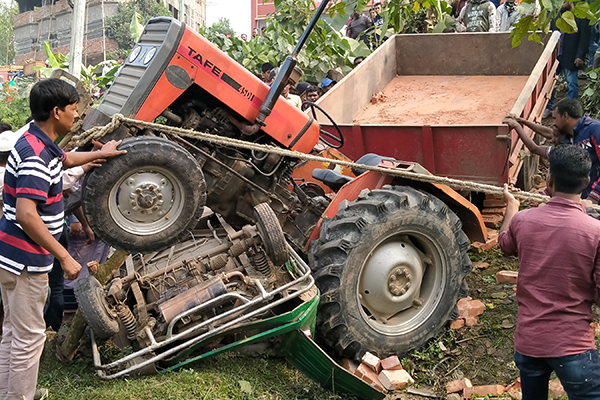 নাগরপুরে ট্রলি-অটোরিকশা সংঘর্ষে চালক নিহত