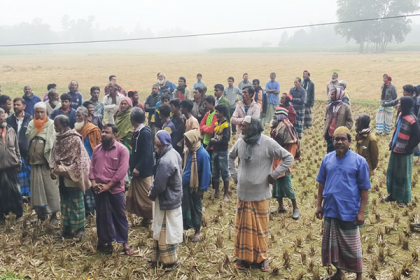 ঝিনাইগাতীতে ড্রেনের দাবি ভুক্তভোগী কৃষকের