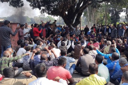 পঞ্চগড়ে চিনিকল চালুর দাবিতে কর্মসূচি অব্যাহত 