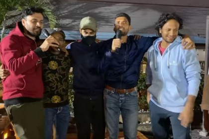 একসঙ্গে গাইলেন বাংলার ক্রিকেটের পঞ্চপাণ্ডব