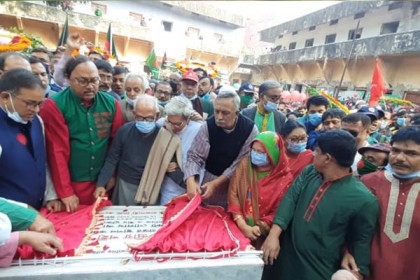 রাজশাহীতে কেন্দ্রীয় শহীদ মিনারের ভিত্তি স্থাপন