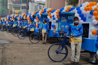 নগরীতে চালু হলো ‘হ্যান্ড ওয়াশিং অন হুইলস’