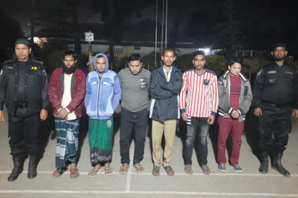 সরাইলে ৬ জুয়াড়ি গ্রেফতার