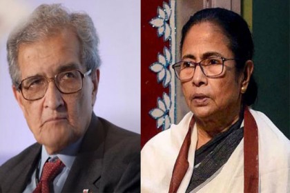 জমি বিতর্কে অমর্ত্য সেনের পাশে দাঁড়ালেন মমতা

