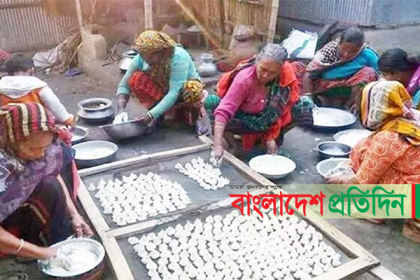 যশোরের গ্রামে গ্রামে ‘কুমড়ো বড়ি’ তৈরির ধুম