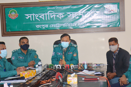 রংপুরে মেট্রোপলিটন ৬ থানায় বছরে দেড় হাজারের বেশি অপরাধ