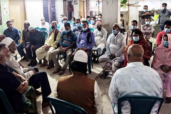 নরসিংদী পৌরসভা নির্বাচন উপলক্ষে উঠান বৈঠক