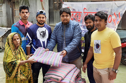 মুন্সীগঞ্জে এসএসসি ০৭ ও এইচএসসি ০৯ ব্যাচের উদ্যোগে কম্বল বিতরণ