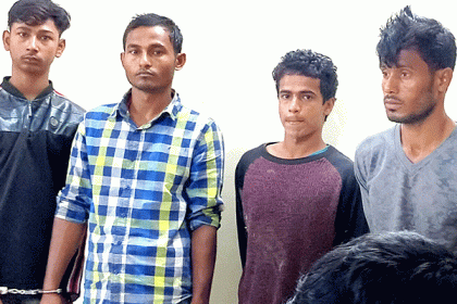 কুমিল্লায় গৃহবধূকে গণধর্ষণের অভিযোগে ৪ যুবক গ্রেফতার