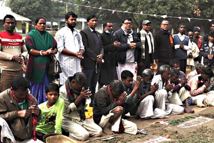 দিনাজপুরে সাঁওতালদের ‘সহরায় পরব’ উৎসব পালিত