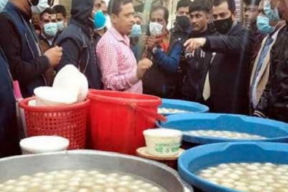 অস্বাস্থ্যকর পরিবেশে খাদ্য প্রস্তুত করায় মিষ্টি ও দধি বিনষ্ট