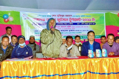 বিশ্বনাথে ফুটবল টুর্নামেন্টের উদ্বোধন