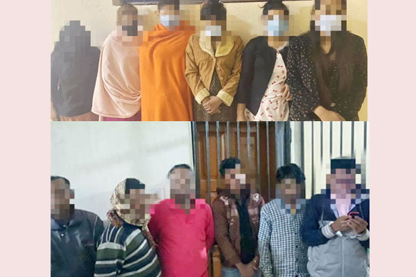 সিলেটে হোটেলে অসামাজিক কাজে লিপ্ত ১২ নারী-পুরুষ আটক