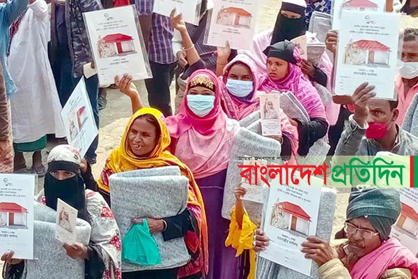 কলাপাড়ায় ৪৫০ পরিবার পেল নতুন ঘর