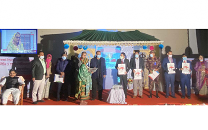 সাতক্ষীরার ১১৪৯টি ভূমি ও গৃহহীন পরিবারকে গৃহ প্রদান