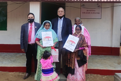 ঘর পেয়ে আনন্দাশ্রু তিন বীরাঙ্গনার চোখে
