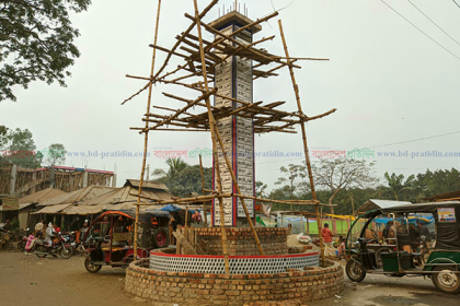 রংপুরে নির্মিত হচ্ছে আল্লাহর ৯৯ নাম নিয়ে দৃষ্টিনন্দন ভাস্কর্য