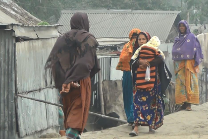 কনকনে ঠাণ্ডায় আবারও জবুথুবু কুড়িগ্রাম