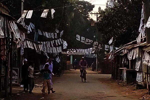 হাকিমপুরের 
অলিগলি
 ছেয়ে গেছে পোস্টারে  